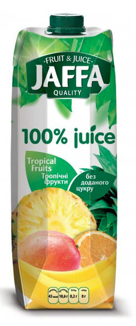 Мультифруктовий сік Тропічні фрукти ТМ Jaffa tpa 0,95л